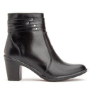 Bota Montaria Cano Curto Couro Comfort Black 2800
