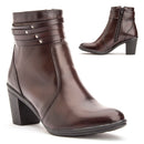 Bota Montaria Cano Curto Couro Comfort Brown 2800