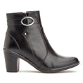Bota Montaria Cano Curto Couro Comfort Black 2801