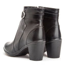 Bota Montaria Cano Curto Couro Comfort Black 2801