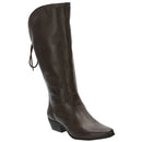 Bota Montaria Texana Feminina Cano Alto Couro Comfort Café 2722