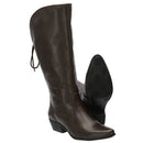 Bota Montaria Texana Feminina Cano Alto Couro Comfort Café 2722