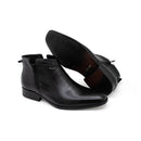 Bota Social Ziper Sândalo Pelica Preto 40019