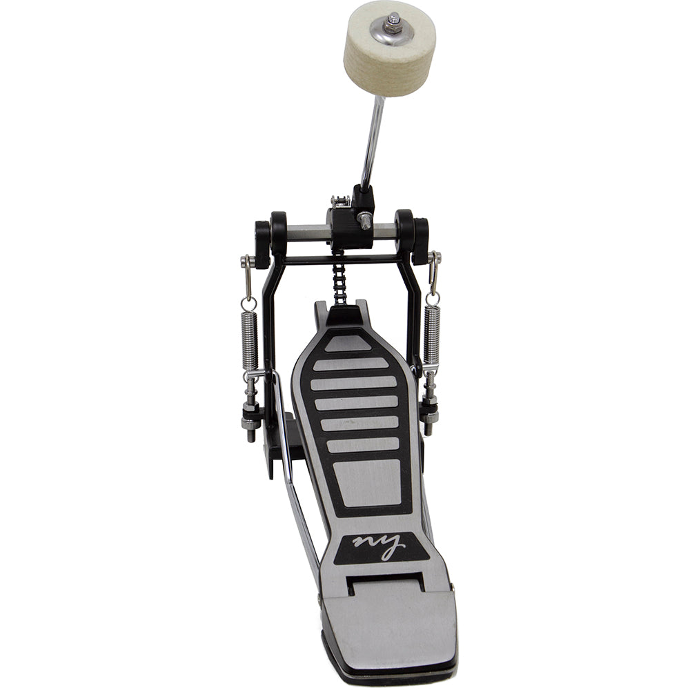 Bateria Acústica 2t Cromada Vinho Com Banco Ny-f1rst