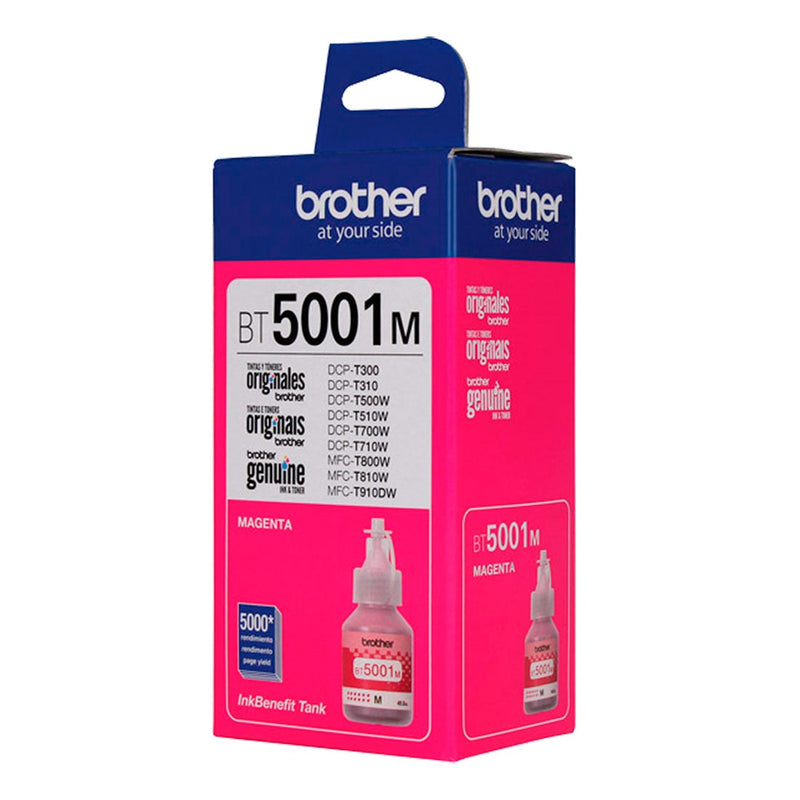 Garrafa com Refil de Tinta BT5001M  Magenta Brother - 5K - BT5001MSD