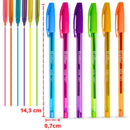 Kit Caneta Em Gel Cores Neon Escritório Material Escolar