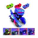 Carrinho Transformers Dinossauro Tiranossauro Bate e Volta com Sons Luz