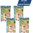 Kit 4 Jogo De Tabuleiro Ilha Do Tesouro Atacado Festa Junina