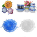 Kit 6 Super Tampas Potes Universal Stresh Silicone Premium