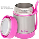 Pote Térmico Com Colher Rosa - Buba