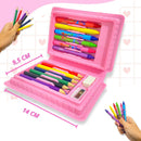 Maleta De Pintura Infantil 18 Peças Estojo Para Colorir