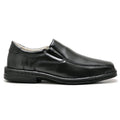 Sapato Casual Conforto Couro Preto 1010