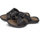 Chinelo Masculino De Couro Preto 5000