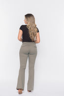Calça Flair 7826 Bege Escuro Bella Canvas