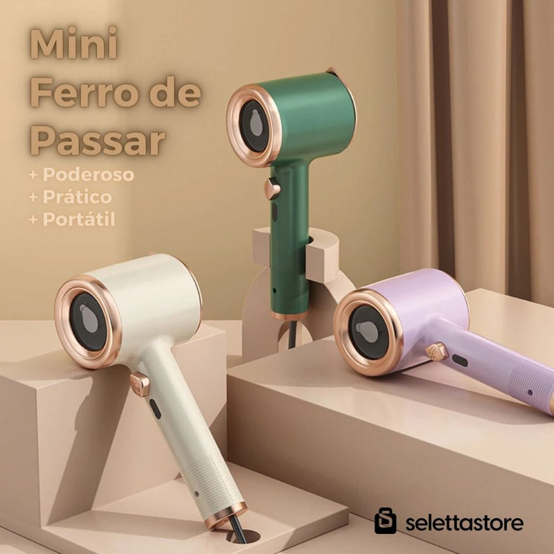 Mini Ferro de Passar Roupas à Vapor (47% OFF + FRETE GRÁTIS)