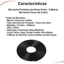 Protetor Borda De Porta Todos Veículos 7x10mm 5m Mini Preta