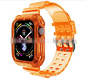 Pulseira transparente esportiva + estojo para Apple Watch