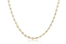 Colar Choker Com Pérolas Cercadas De Elos Folheado Em Ouro 18k