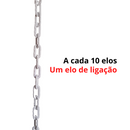 10 Mt Corrente Plástica Isola Calha Chuva Elo P Branco