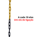 10 Mt Corrente Plástica Isolamento Calha Chuva Elo P Zebrada