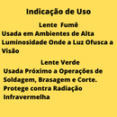 Kit 10 óculos Segurança Epi Croma Incolor Proteção Trabalho - UN / 10