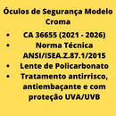 Kit 2 óculos Proteção Segurança Para Esporte Com Ca - UN / 2