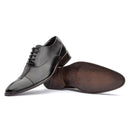 Sapato Social Masculino Brogue Couro Cromo Preto 2009