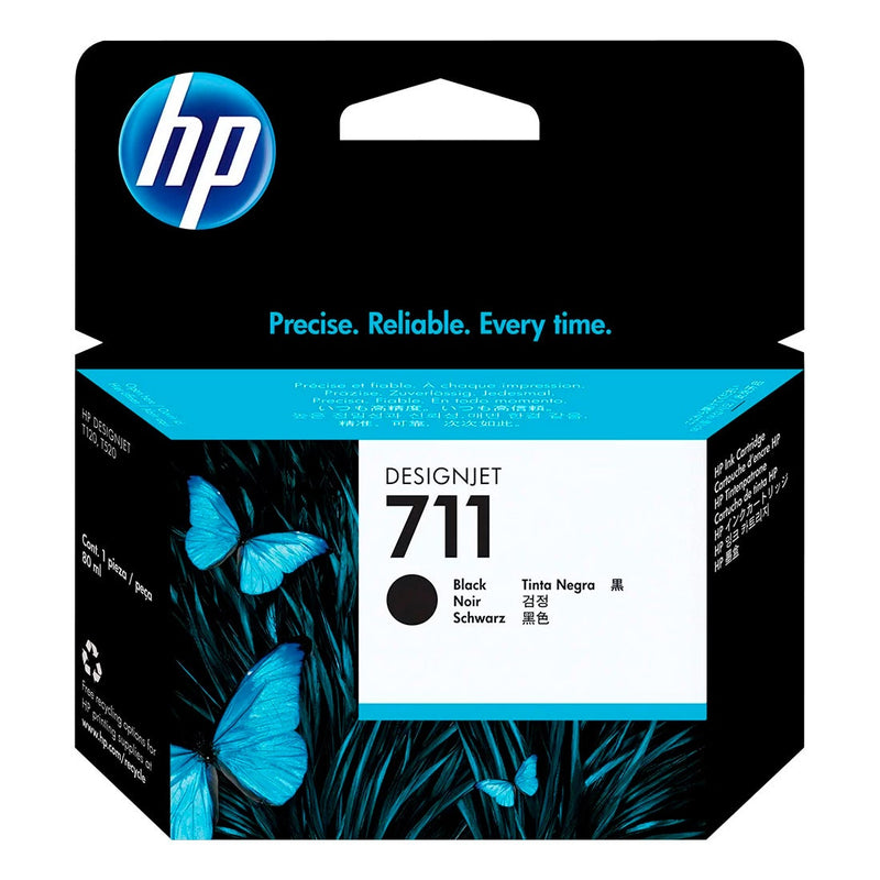 Cartucho de Tinta HP 711 Preto PLUK 38ml CZ129AB