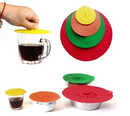 Kit Tampas Silicone De Sucção 4 Peças À Vácuo Coloridas