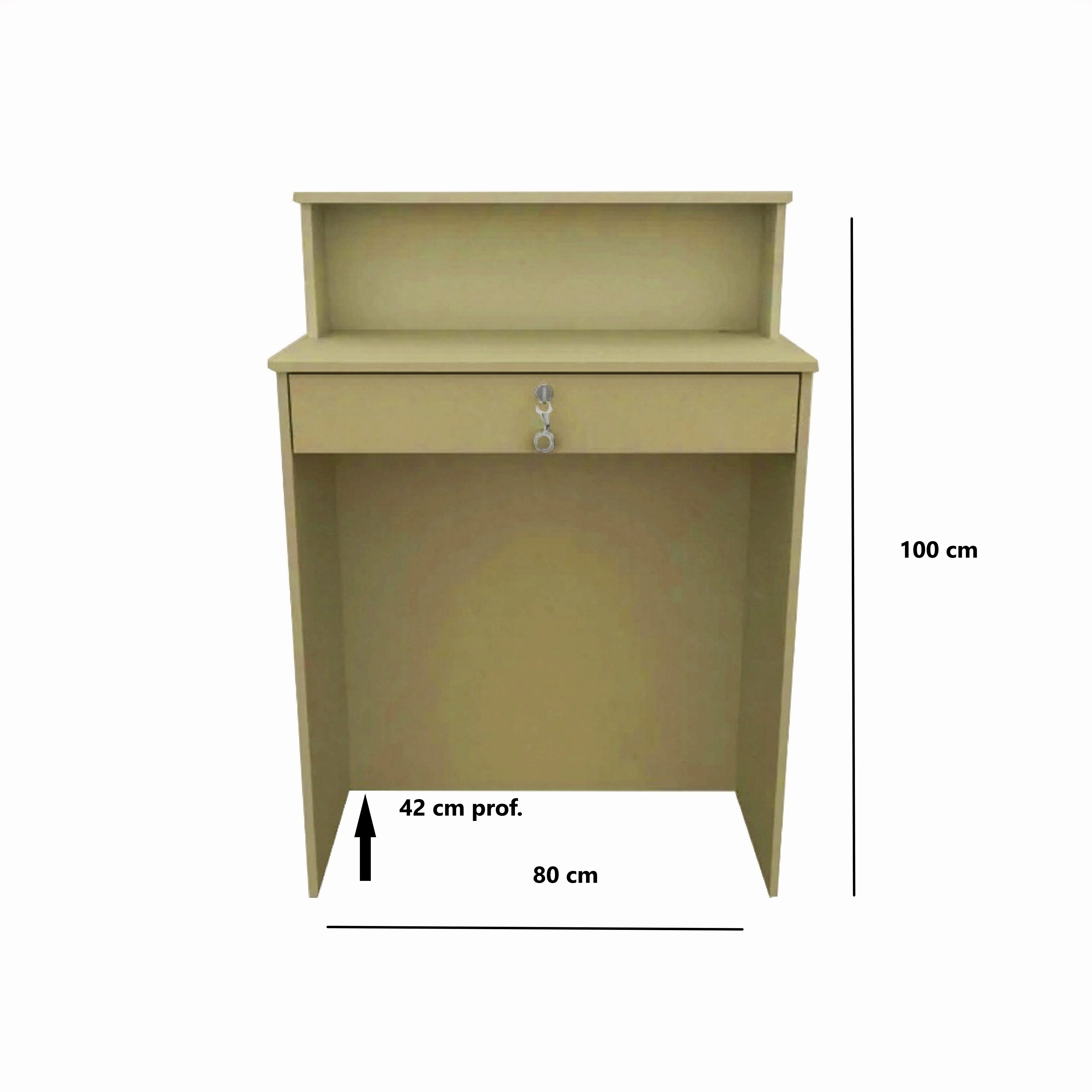 Balcão Caixa Natural Em Mdf