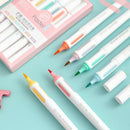 Kit Caneta Marca Texto Tom Pastel Marcador Escritório