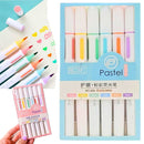 Kit Caneta Marca Texto Tom Pastel Marcador Escritório