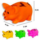 Vinil Porquinhos Kit 4 Brinquedos De Bebê Para Banho