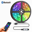 Luzes de tiras RGB por controle Bluetooth