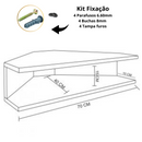 Mesa Notebook Suspensa Canto Branco Em Mdf
