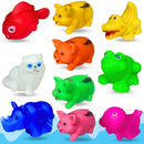 Kit 10 Brinquedo Hora Do Banho Infantil Bebê De Vinil Macio