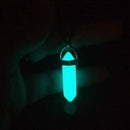 Colar De Pedra Hippie Quartzo Lua Natural Brilha No Escuro azul ou verde cordão preto ajustavel