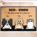 Tapete Capacho Personalizado com Nome e Imagem Pet