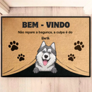 Tapete Capacho Personalizado com Nome e Imagem Pet