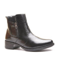 Bota Montaria Cano Curto Couro Comfort Preto 1008