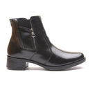 Bota Montaria Cano Curto Couro Comfort Preto 1008