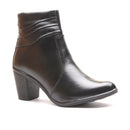 Bota Montaria Cano Curto Couro Comfort Black 2803