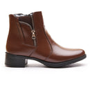 Bota Montaria Cano Curto Couro Comfort Café 1008