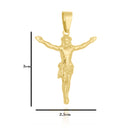 Corrente Elo Alongado Fecho Gaveta 2mm - 5g - 70 Cm + Pingente Jesus Cristo Especial - 3,0 X 2,5 Cm