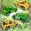 4 Carrinhos Jeep Camuflados A Fricçao Barato Carro Brinquedo