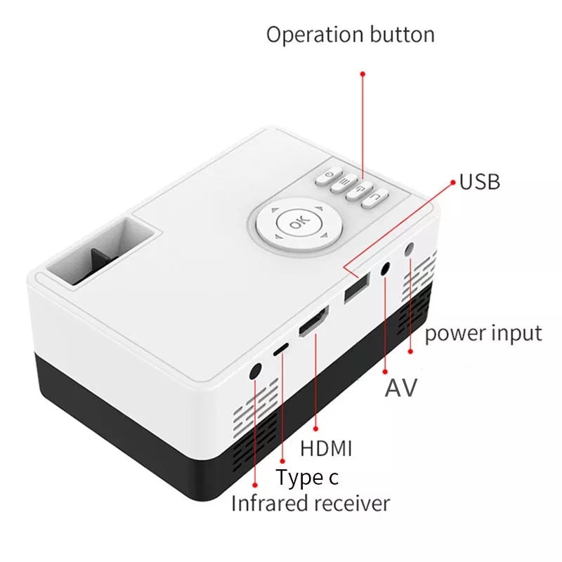 Miniprojetor LED Salange J15 Pro