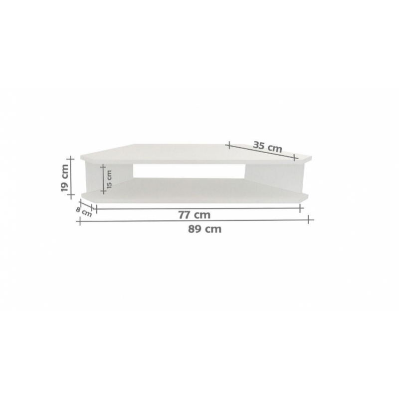 Rack Sala De Canto Natural Para Tv Ate 32 Polegadas Em Mdf