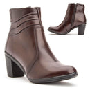 Bota Montaria Cano Curto Couro Comfort Brown 2803