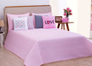 Cobre Leito Liberty 07 Pçs Queen Rosa