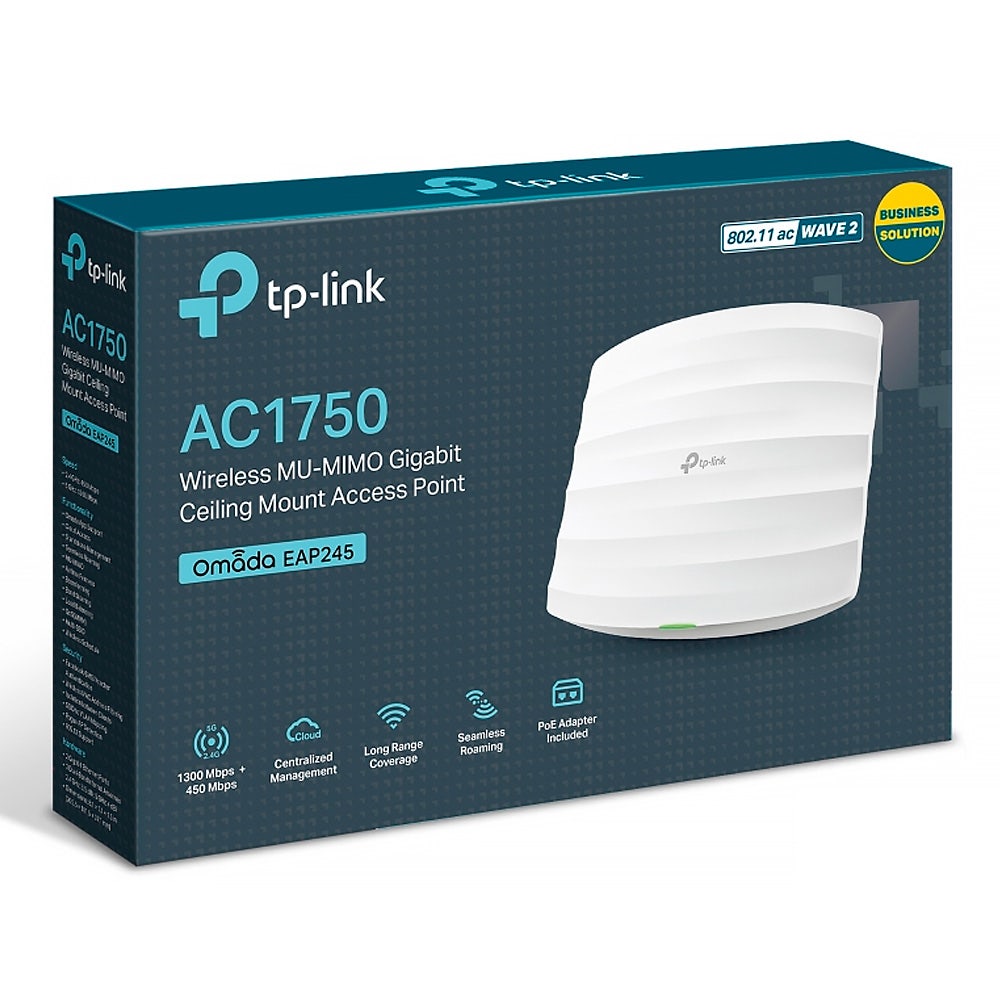 Access Point TP-LINK Wireless AC1750 Montável Teto - EAP245